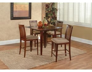 Atlantic Furniture Montreal 36x60 Pub Table Antique Walnut