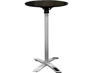 Baxton Studio Accenture Black - Silver Folding Event Table Standard Height