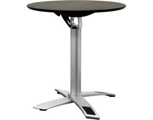 Baxton Studio Accenture Black - Silver Folding Event Table Tall Height