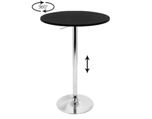 Lumisource Sparkle Bar Table with Wood Top