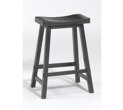 Sawhorse Stool in Black