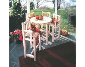 Rustic Natural Cedar Furniture 5 Piece Set - FREE Inside Delivery!