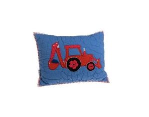 Freckles Construction Small Quilted Decorative Pillow