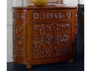 Fairfax Home Furnishings Gold Oval Buffet Table