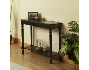 Convenience Concepts French Country Foyer Hall Table with Faux Marble Top