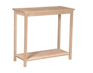 International Concepts Unfinished 31 Inch Portman Accent Table