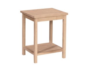 International Concepts Unfinished Portman Accent Table