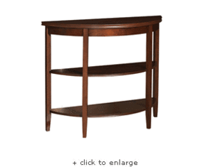 Powell Shelburne Cherry Console Table