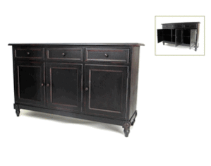 Wayborn Ant. Black Brookfield Console