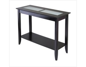 Winsome Syrah Console Table with Frosted Glass