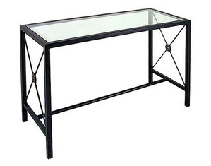 Grace Large Console Table with Glass Insert