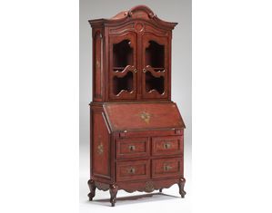 Bernards Furniture Oriental Red Curio Desk - FREE Inside Delivery!