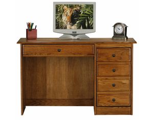 Eagle Classic Oak Single-Pedestal Computer Desk
