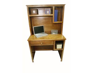 Eagle Retro-Vintage Single-Pedestal Desk