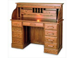 Haugen Home Double Pedestal Roll Top Desk