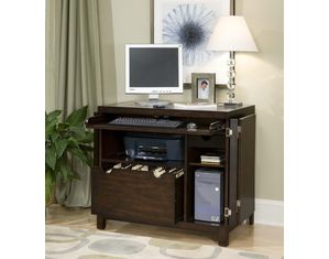 Home Styles Furniture City Chic Compact Office Cabinet in Espresso