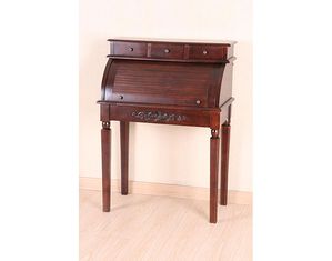 ICI Carved Wood Roll Top Desk