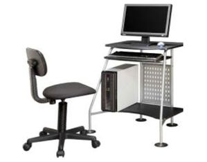 Innovex Metal Computer Desk and Chair