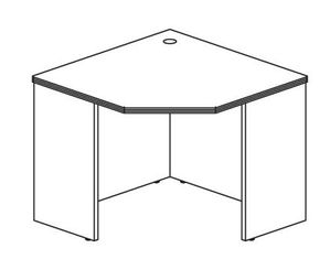Mayline Group Luminary Corner Desk - Fast FREE FedEx Shipping!