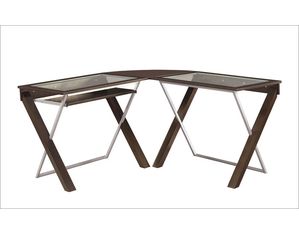 OSP X Text L Shaped Computer Desk
