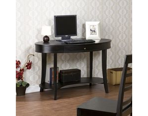 SEI Belmont Ebony Oval Desk