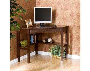 SEI Espresso Corner Desk