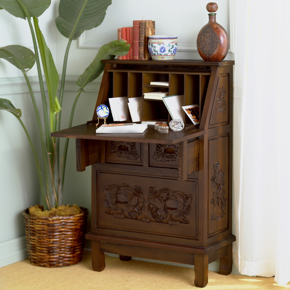 SEI Hand-Carved Secretay Desk image