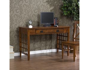 SEI Lattice Brown Mahogany Computer Desk