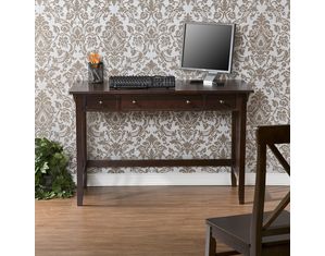 SEI Mission Computer Desk in Espresso