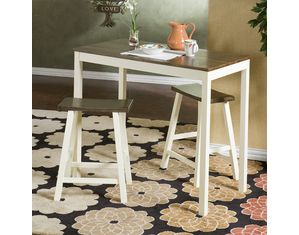 SEI Sarasota - Two-Tone 3pc Breakfast Set