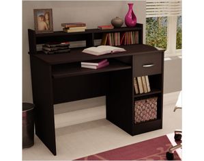 South Shore Chocolate Axess Contemporary Small Desk