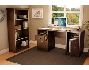 South Shore Gascony Office Desk in Cherry