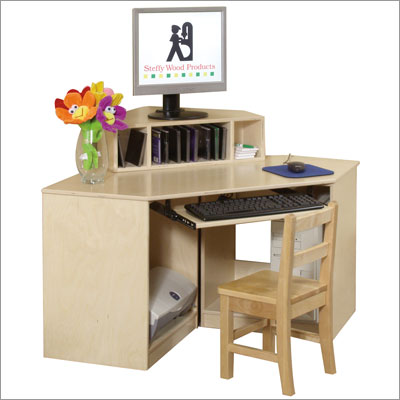 Space Saving Desks Steffy Wood Corner Computer Table Desk
