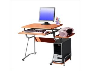 Techni Mobili Cassandra Wood Computer Desk in Cherry
