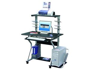 Techni Mobili Mobile Workstation Tower in Graphite