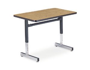 Virco Inc. 8700 Series Student Desk - 20 Inch x 26 Inch High-Pressure Laminate Top Set of 2
