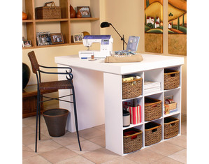 Venture Horizon Project Center With 2 Bookcase Bases