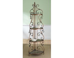 CBK Corner Rack with Scroll Sides