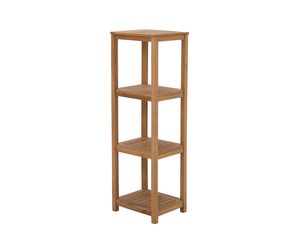 SEI Four Tier Linen Tower in Light Brown