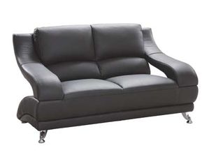 Global Furniture 982 Leather Match Loveseat