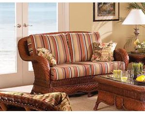 South Sea Rattan Autumn Morning Loveseat