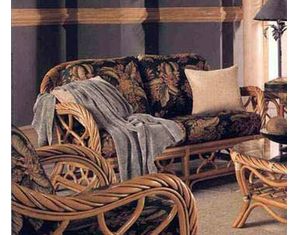 South Sea Rattan New Twist Loveseat