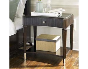 American Drew Sonata Open Leg Nightstand with Wood Top