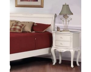 American Woodcrafters Cheri Leg Nightstand