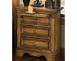 American Woodcrafters Eagles Nest Three Drawer Nightstand