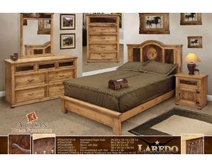 Artisan Home Furniture Laredo Cowhide Nightstand with Door