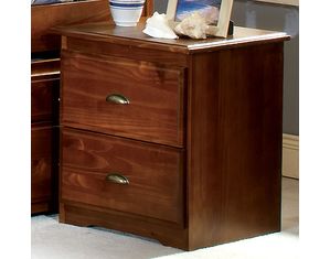 Bernards Furniture Cherry with Antique Brass Hardware Nightstand