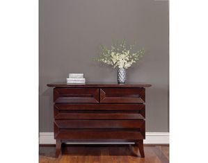 Brownstone Furniture Bancroft Black Cherry Low Boy Nightstand