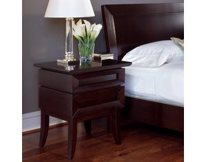 Brownstone Furniture Bancroft Black Cherry Nightstand