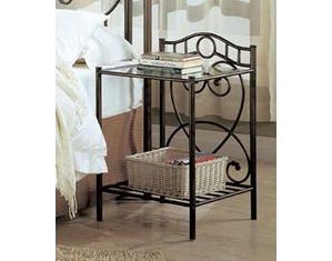 Coaster Company Antique Metal Nightstand